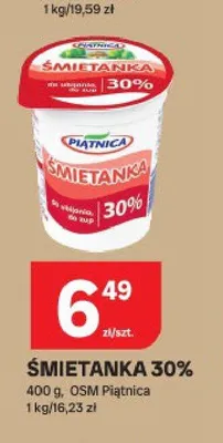 Śmietanka 30% Piątnica promocja w Chorten