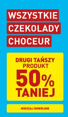 Wszystkie czekolady Choceur DRUGA -50% promocja w Aldi