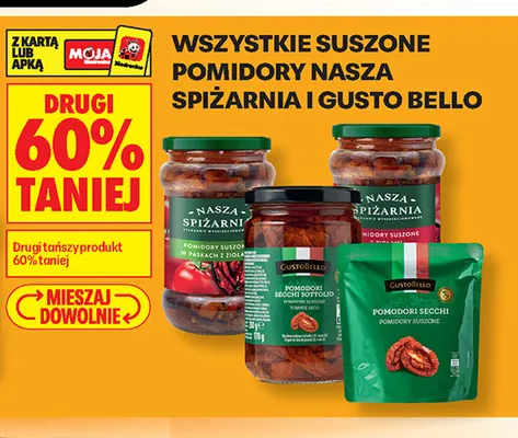 Pomodori secchi sott'olio Gusto Bello promocja w Biedronka