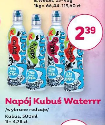 Napój Kubuś Waterrr promocja w Bliski