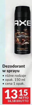 Dezodorant w sprayu Axe różne rodzaje promocja w Makro