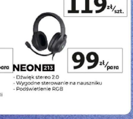 Słuchawki Genesis Neon 213 promocja w Auchan