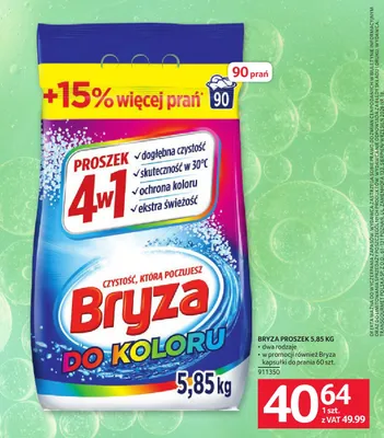 Kapsułki do prania Bryza promocja w Selgros