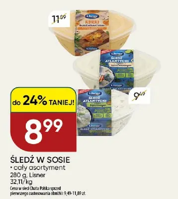 Śledź w sosie Lisner promocja w Chata Polska
