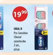 Szczoteczka do zębów Oral-B Pro-Sensitive Clinical 2-pak promocja w Drogerie Laboo