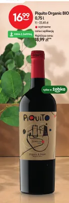 Wino czerwone wytrawne Piquito Organic BIO promocja w Żabka