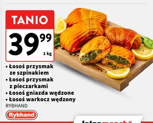 Łosoś przysmak ze szpinakiem Rybhand promocja w Intermarche