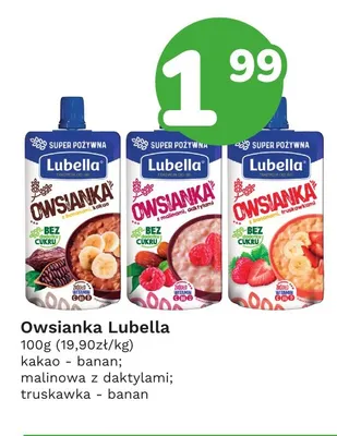 Owsianka Lubella malinowa z daktylami promocja w Limonka