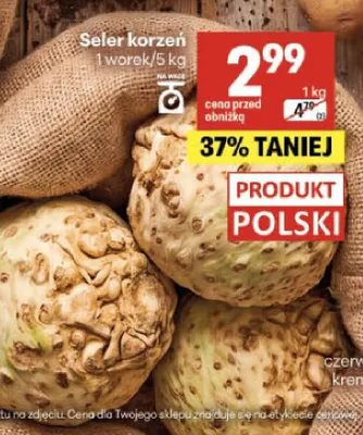 Seler korzeń promocja w Delikatesy Centrum