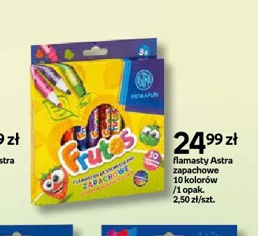 Flamastry zapachowe Frutas Astra promocja w Empik