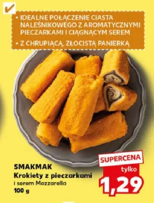 Krokiety z pieczarkami serem Mozzarella promocja w Kaufland
