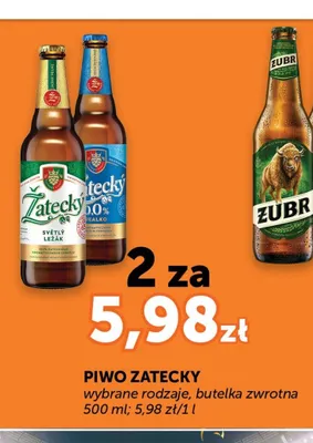 Piwo bezalkoholowe Zatecky 0,0% promocja w Groszek