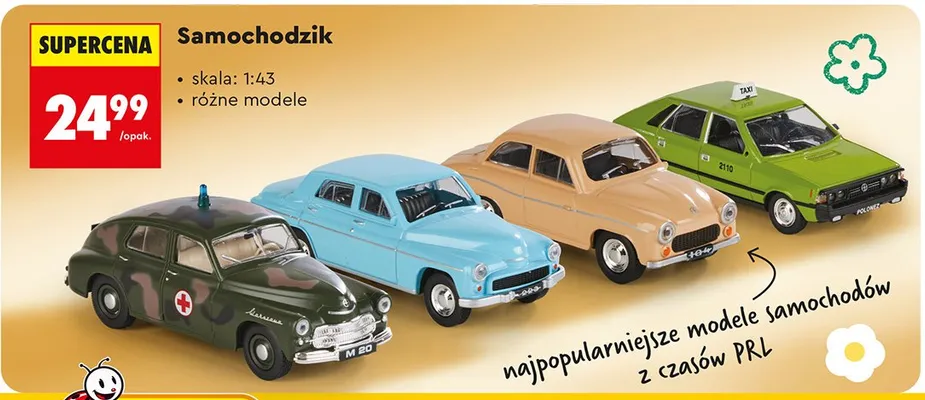 Samochodzik, różne modele promocja w Biedronka