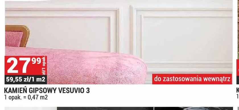Kamień gipsowy Vesuvio promocja w Merkury Market