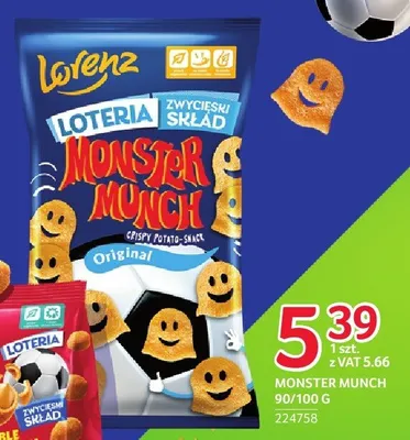 Chrupki Monster Munch Original promocja w Selgros