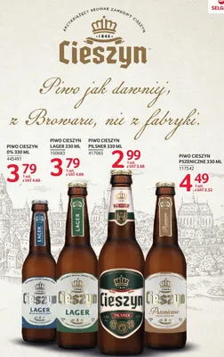 Piwo Cieszyn Pszeniczne promocja w Selgros