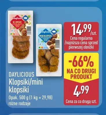 Klopsiki Daylicious promocja w Aldi