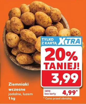 Ziemniaki wczesne jadalne luzem promocja w Kaufland