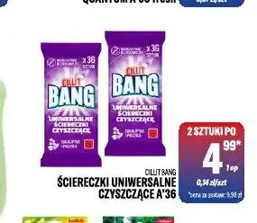 Ściereczki uniwersalne czyszczące Cillit Bang promocja w Tomi Markt