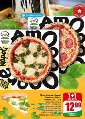 Pizza Amore Napoli Pinsa Margherita promocja w Dino