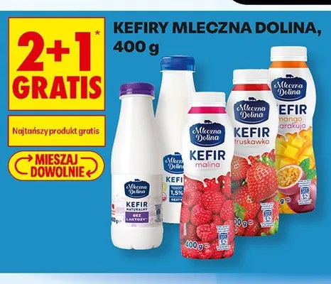 Kefir naturalny Mleczna Dolina promocja w Biedronka