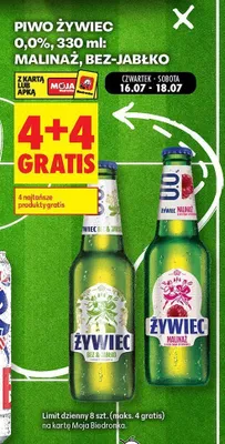 Piwo bezalkoholowe Żywiec Bez-Jabłko promocja w Biedronka