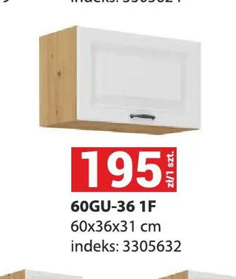 Szafka kuchenna 60GU-36 1F Stilo promocja w Merkury Market