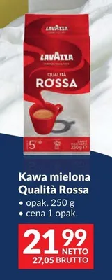 Kawa mielona Lavazza Qualità Rossa promocja w Makro