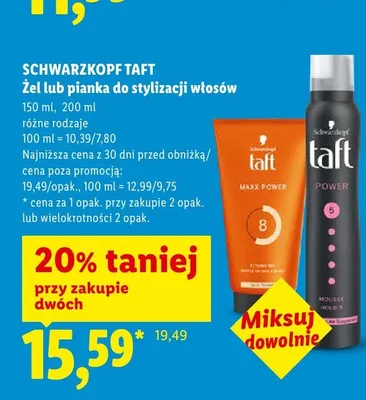 Pianka do stylizacji włosów promocja w Lidl