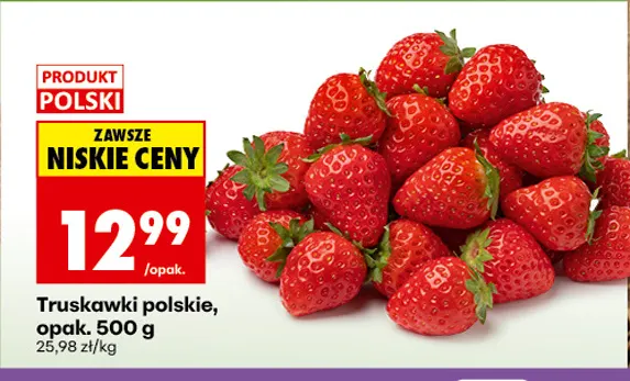 Truskawki polskie promocja w Biedronka