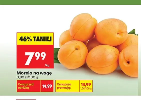 Morela na wagę promocja w Biedronka