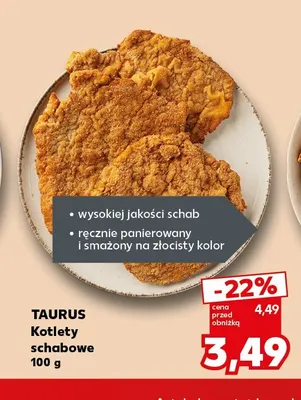 Kotlety schabowe Taurus promocja w Kaufland