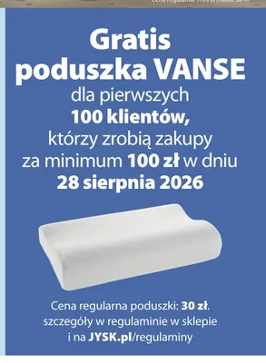 Poduszka Jysk Vanse promocja w Jysk