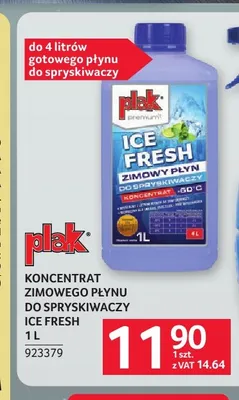 Koncentrat zimowego płynu do spryskiwaczy Ice Fresh Plak promocja w Selgros