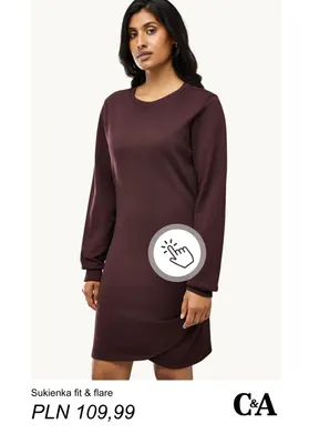Sukienka fit & flare C & A promocja w C&A