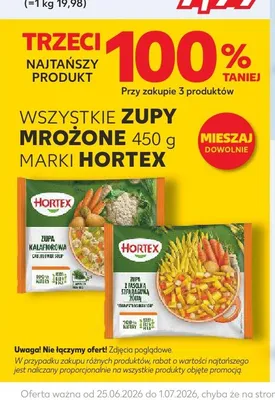 Zupy mrożone Hortex promocja w Kaufland