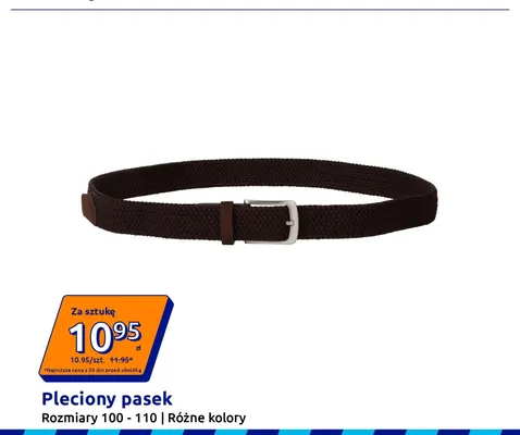 Pleciony pasek promocja w Action