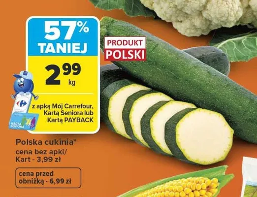 Cukinia polska Carrefour promocja w Carrefour