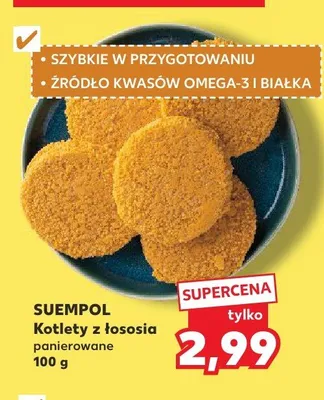 Kotlety z łososia panierowane SUEMPOL promocja w Kaufland