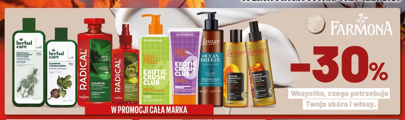 Kosmetyki Farmona promocja w Drogeria Kosmyk