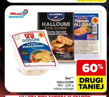 Ser Halloumi Papouis promocja w Carrefour Market