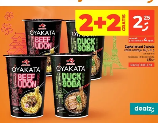 Zupka instant Oyakata Duck Soba promocja w Dealz