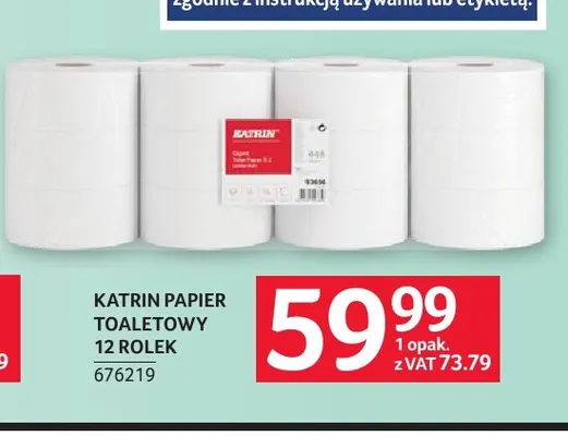 Papier toaletowy Katrin 12-pak promocja w Selgros