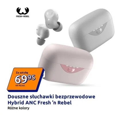 Słuchawki bezprzewodowe douszne Hybrid ANC Fresh 'n Rebel promocja w Action