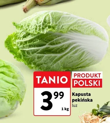 Kapusta pekińska luz promocja w Intermarche