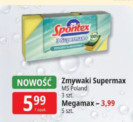 Zmywaki Megamax MS Poland 5szt. promocja w Leclerc