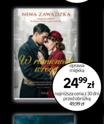 Książka W ramionach wroga Nina Zawadzka Filia promocja w Empik