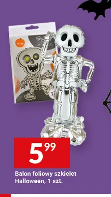 Balon foliowy szkielet Halloween promocja w Twój Market