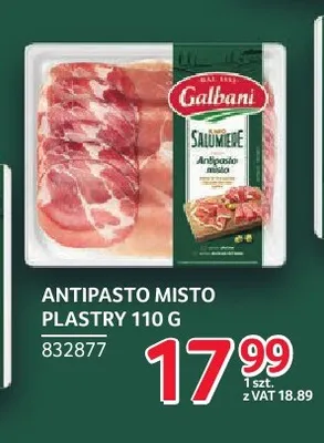Antipasto Misto w plastrach Galbani promocja w Selgros