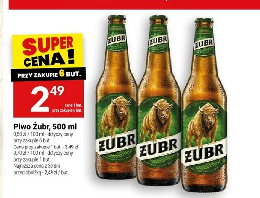 Piwo Żubr promocja w Twój Market